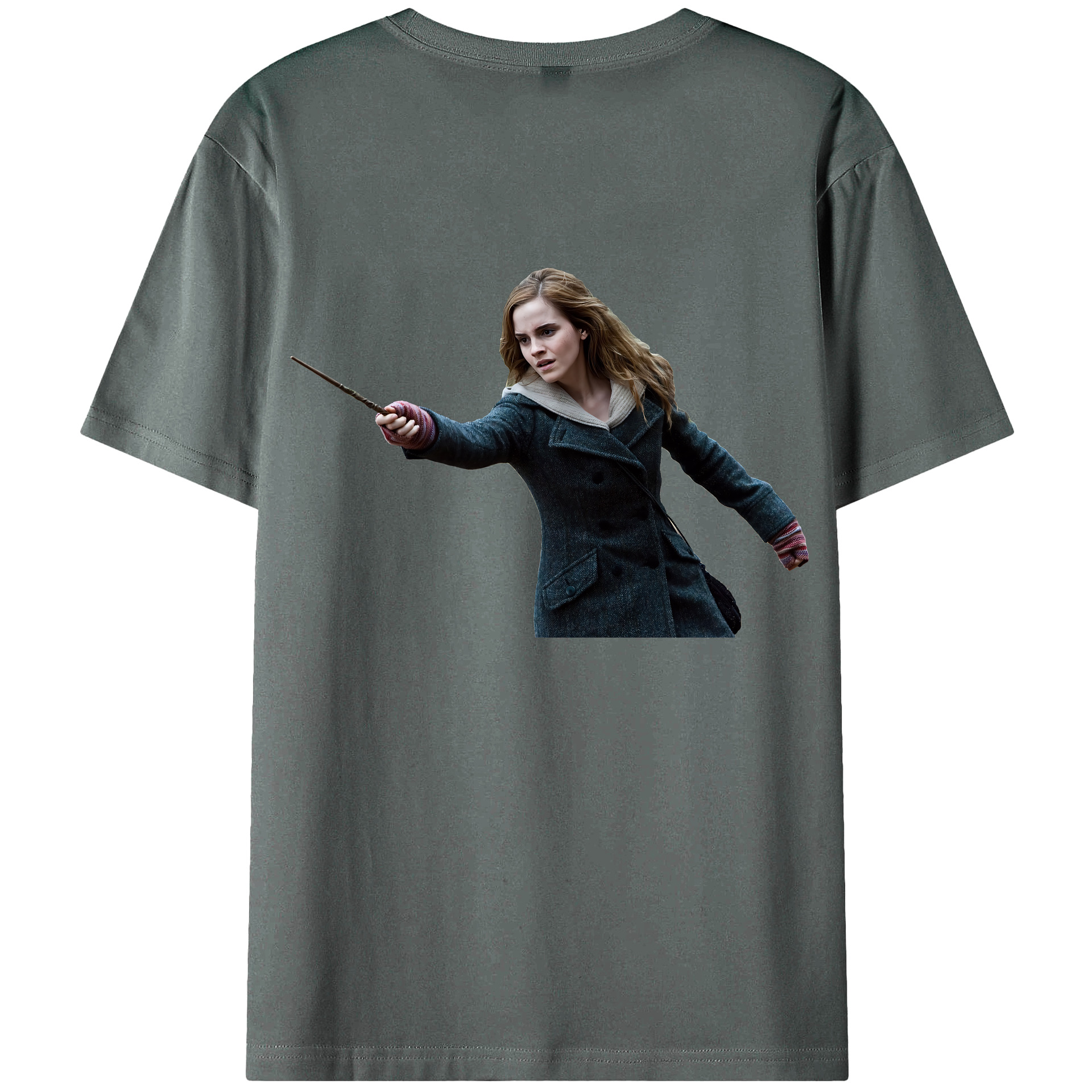 （画像用） Harry Potter ハリー・ポッターシリーズ 綿100％ メンズ半袖Tシャツ（バックプリント） 通気性